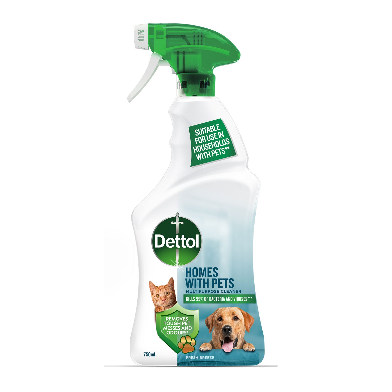 Dettol Homes With Pets Multipurpose Cleaner 750ml | Affordable & Durable - Product Image Dettol Homes With Pets Multipurpose Cleaner 750ml | Affordable & Durable - Product Image